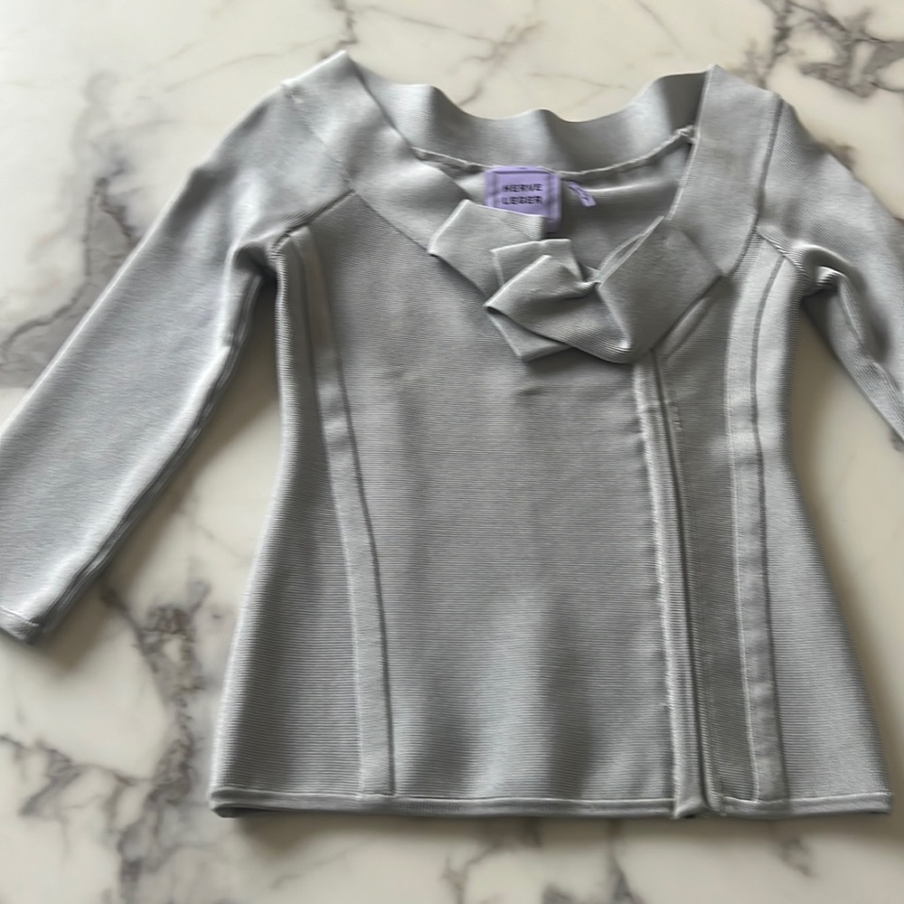 Elegant Gray Women's Top